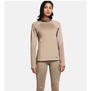 UNDER ARMOUR NEW SM Women's ColdGear Infrared Funnel Neck‎ Top